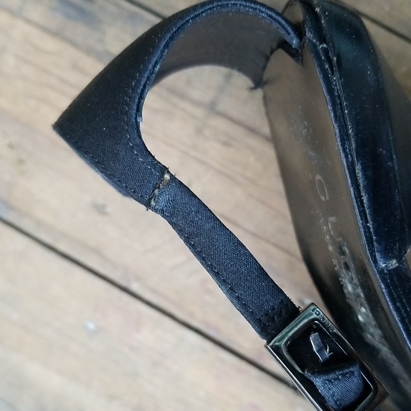 Glamorous Gucci black satin fabric sandals size 9B - Picture 3 of 10